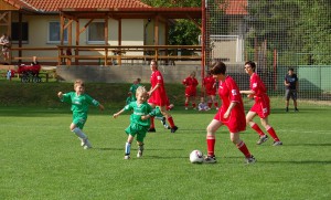zápas na stadionu AFK Libčice (netradiční)