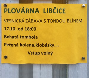 Vesnická zábava s Tondou Blínem @ Libčická plovárna | Libčice nad Vltavou | Středočeský kraj | Česká republika