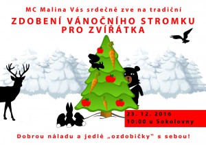 Zdobení vánočního stromečku pro zvířátka @ Sokolovna Libčice | Libčice nad Vltavou | Středočeský kraj | Česká republika