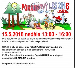 Pohádkový les 2016 @ Start a cíl: konec ulice Lesní | Libčice nad Vltavou | Středočeský kraj | Česká republika