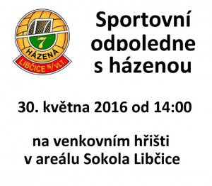 Sportovní odpoledne s házenou @ venkovní hřiště Sokola Libčice  | Libčice nad Vltavou | Středočeský kraj | Česká republika