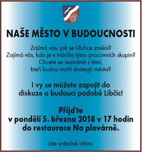 Veřejné projednávání Strategického plánu města @ Plovárna Libčice