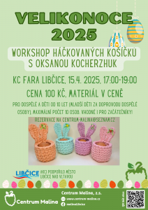 Workshop - háčkovaný velikonoční košíček @ KC Fara Libčice