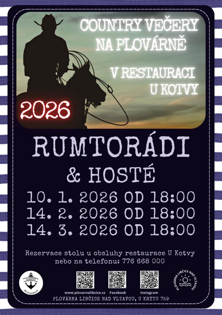 Country večer na Plovárně s Rumtorády